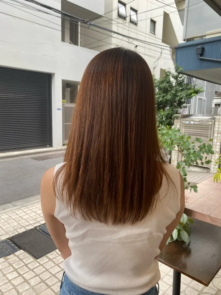 縮毛矯正の写真