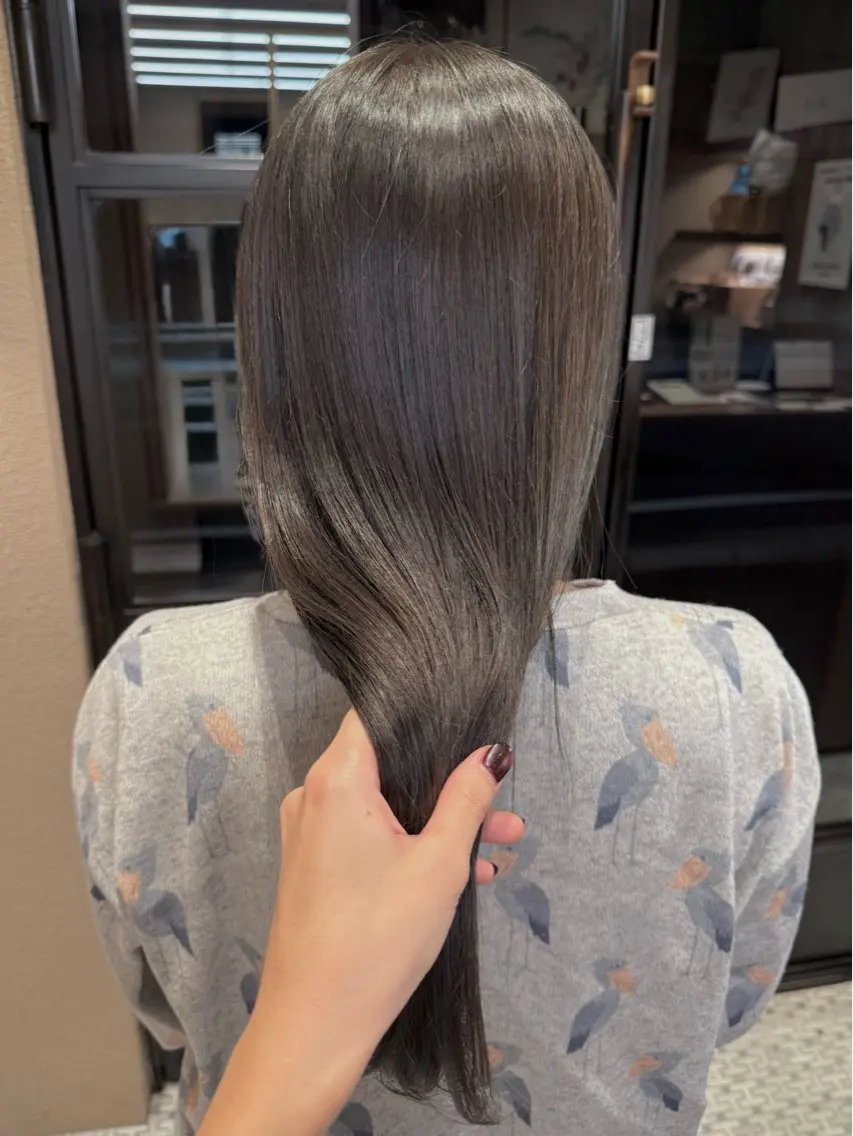 カラー 透明感カラー オリーブカラー ミキ🐈‍⬛ 鎌倉のヘアスタイル