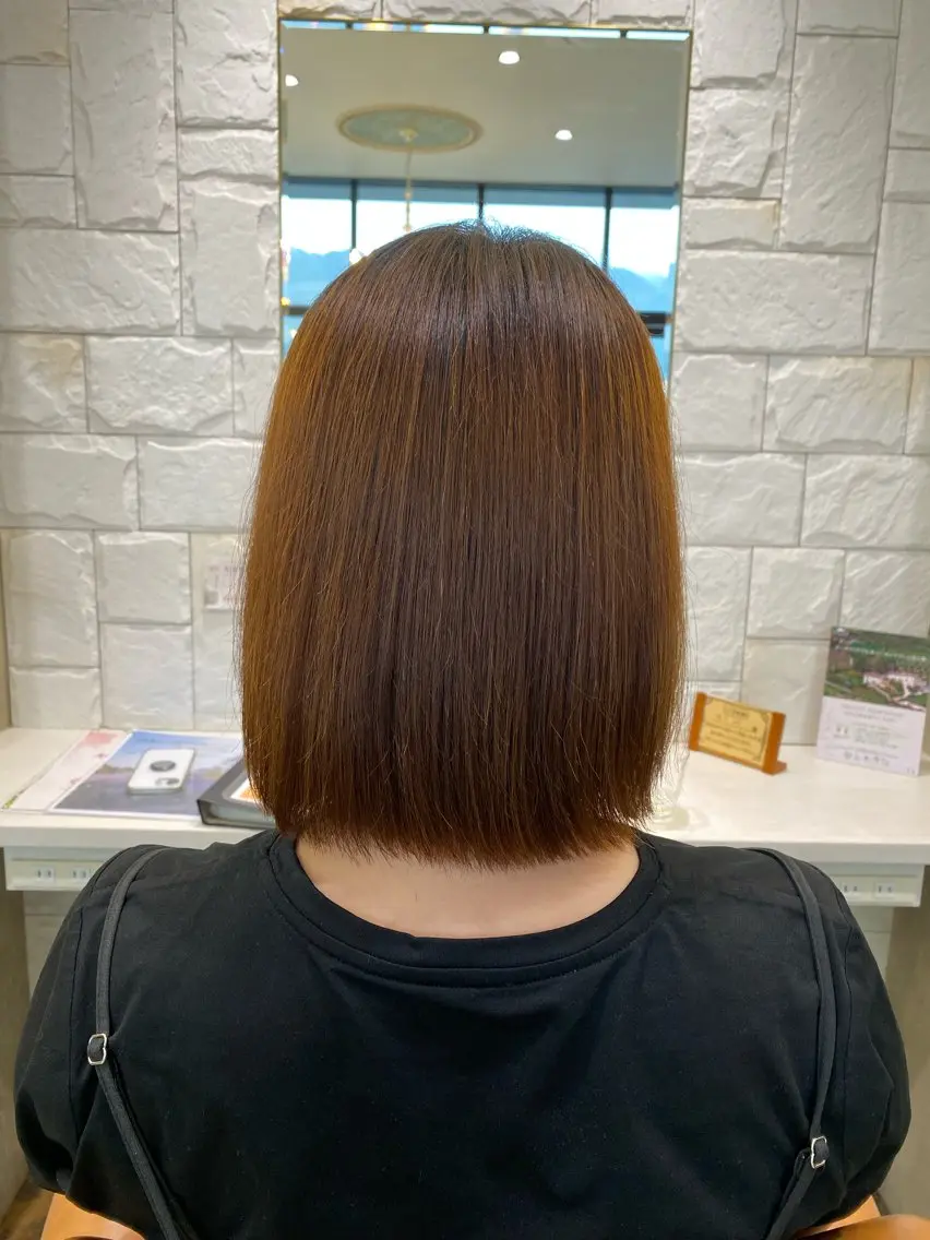 ミディアム カット トリートメント ママ美容師 Tsuchiyaのヘアスタイル
