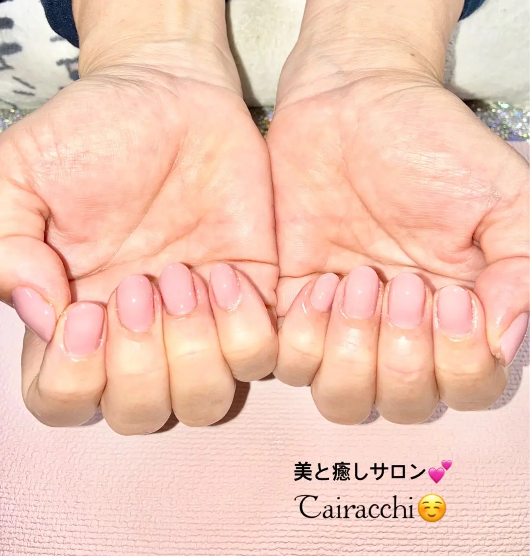 ネイル ピンク ピンクベージュ ハンドネイル Tairacchi タイラッチのエステ・リラクイメージ