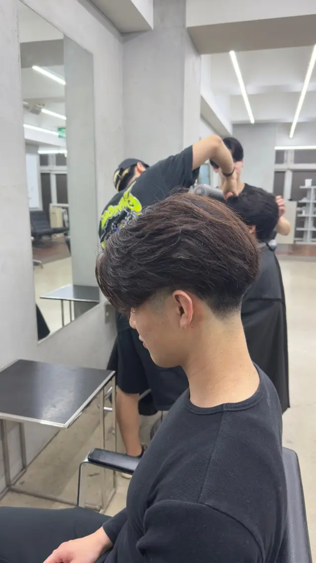 ショート パーマ 田中 辰弥のヘアスタイル