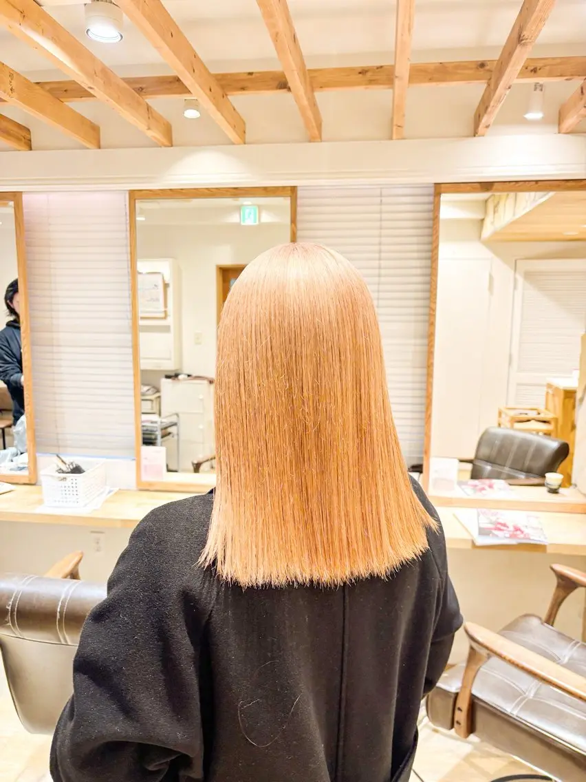 ミディアム カラー カット ヘアカラー トリートメント 新宿/ 新井彩斗のヘアスタイル