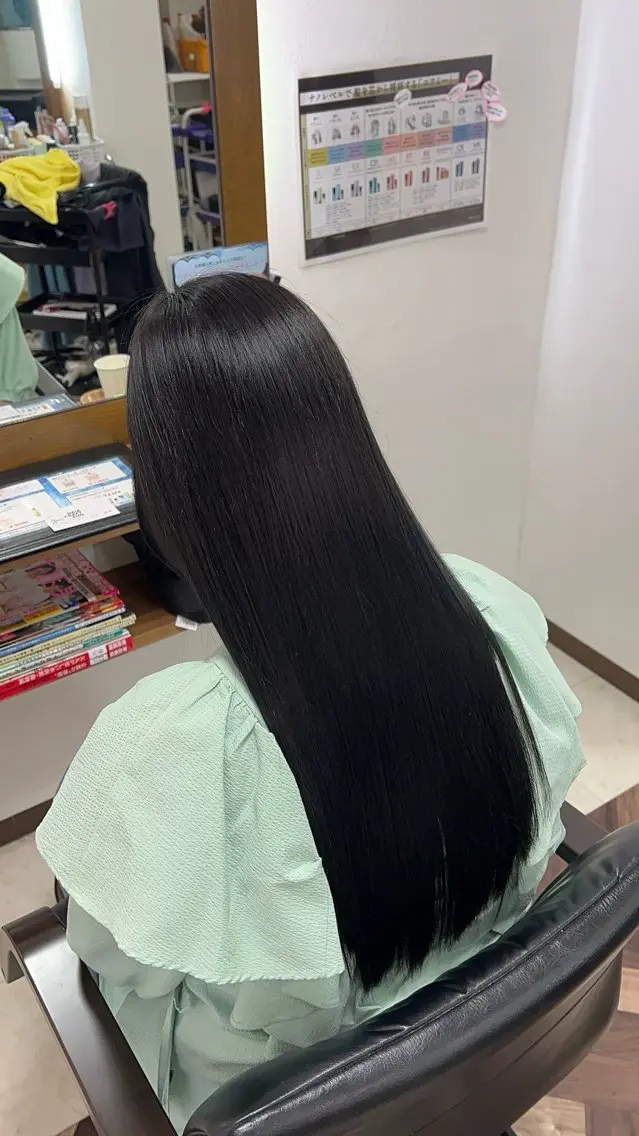 ロング ヘアカラー トリートメント 髪質改善/マツパ 垢抜け透明カラー衣笠のヘアスタイル
