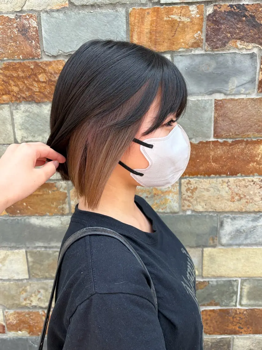 カラー インナーカラー 濵嶋 叶帆のヘアスタイル