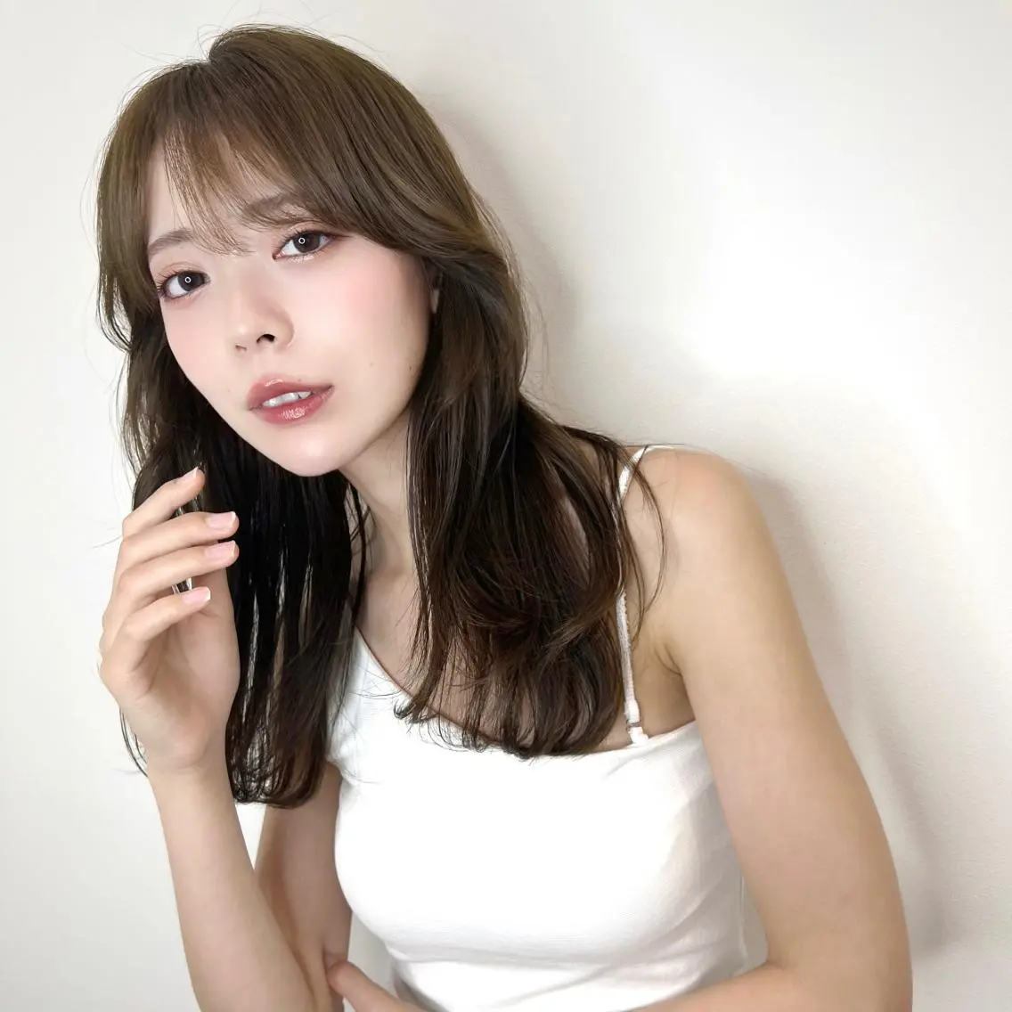 ロング カラー パーマ ヘアアレンジ くびれヘア 韓国風ヘア 顔まわり職人🇰🇷 韓国ヘア/KAITOのヘアスタイル