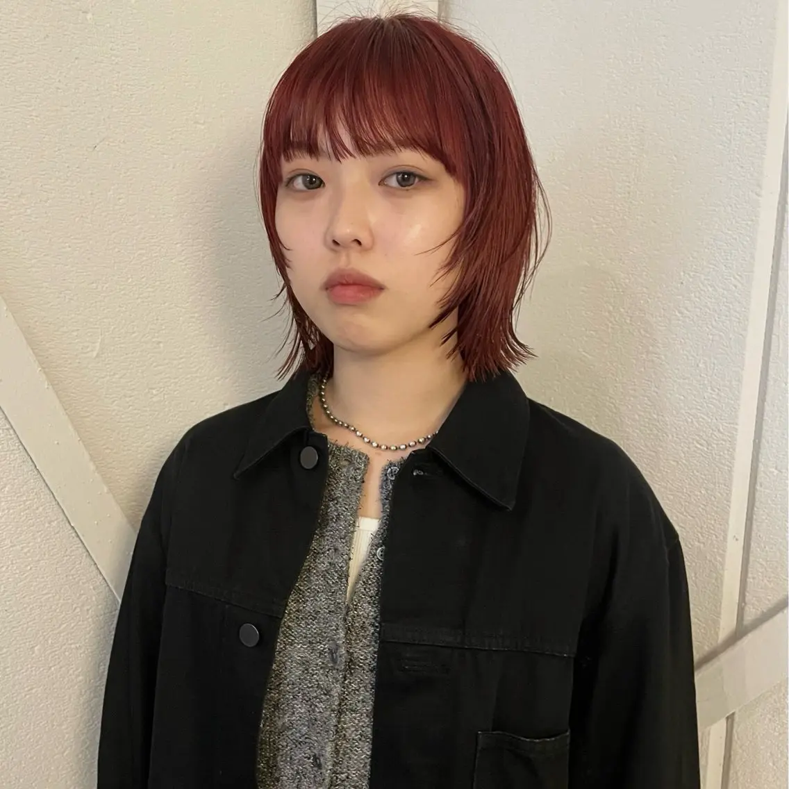 🧶カット&ブリーチなしw color&2step treatment🧶【縮毛矯正/ボブ/レイヤー/パーマ】の写真