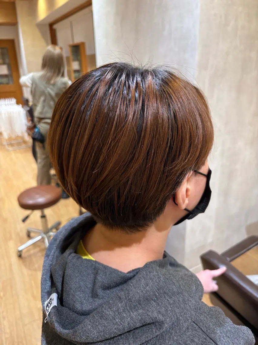 ショート ショートヘア カット ヘアカラー トリートメント レイヤー/髪質改善 山口 恋のヘアスタイル