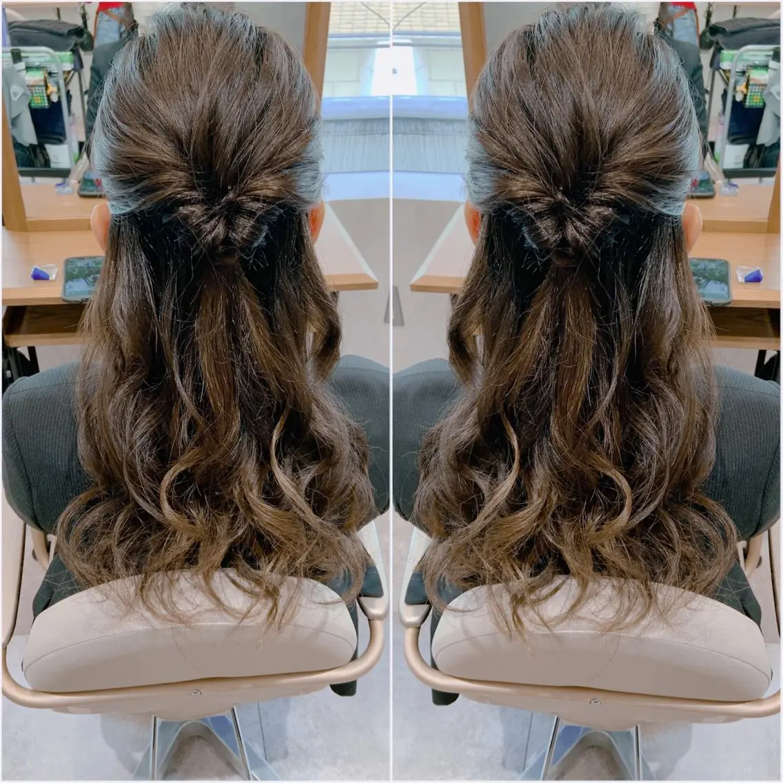 ロング ヘアアレンジ キッズ ハーフアップ ヘアセット 韓国hair🦋 Nanaのヘアスタイル