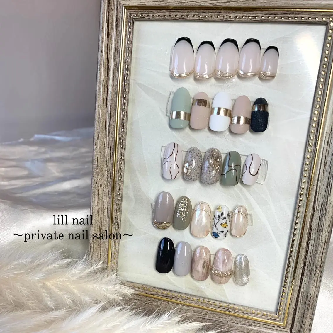 ミディアム pllia beautyのネイルデザイン