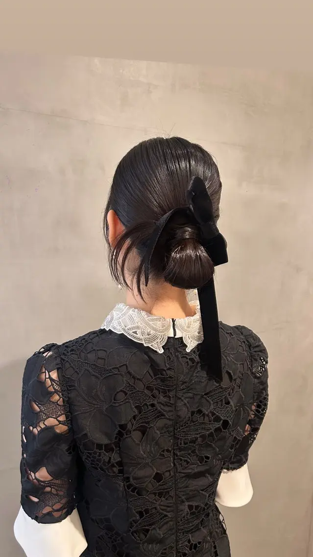セミロング ヘアアレンジ ヘアセット タナカ カナ🫧のヘアスタイル