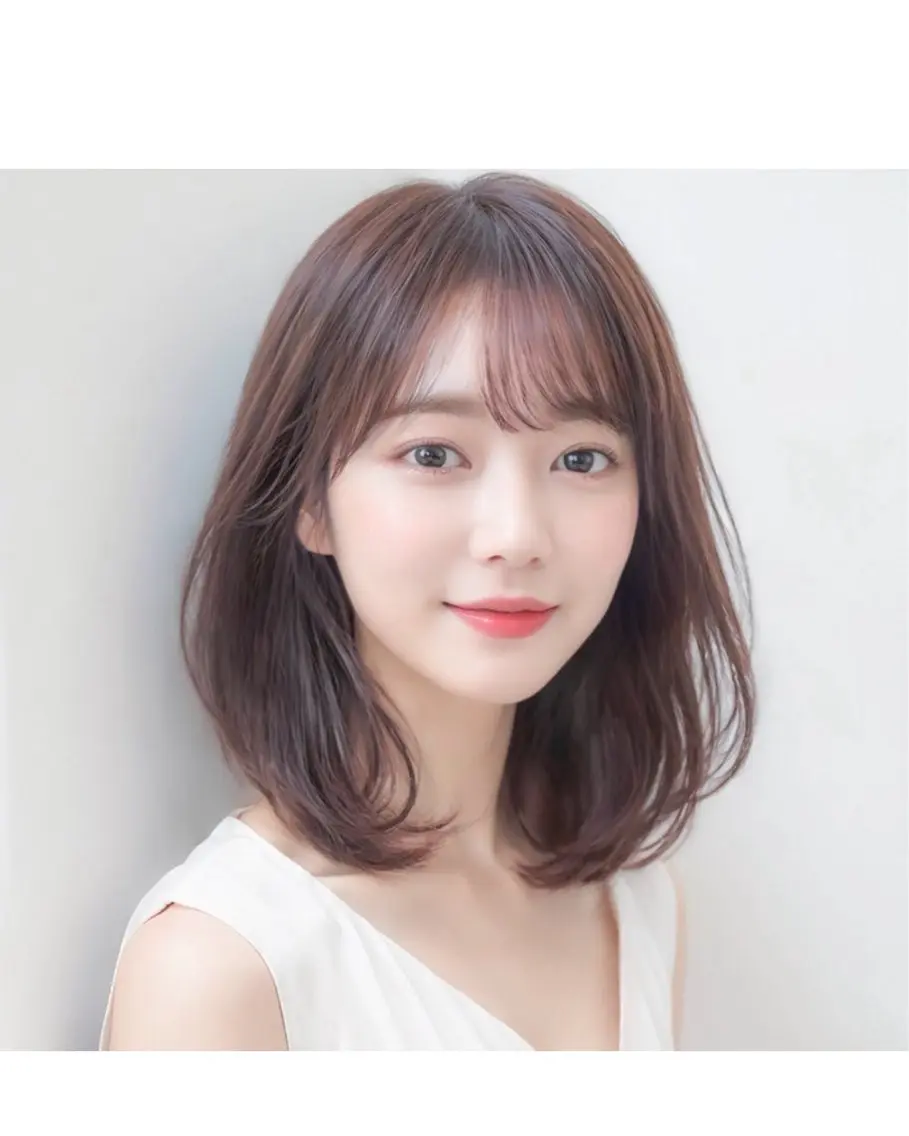 ミディアム カット ヘアカラー 小村 誠也のヘアスタイル