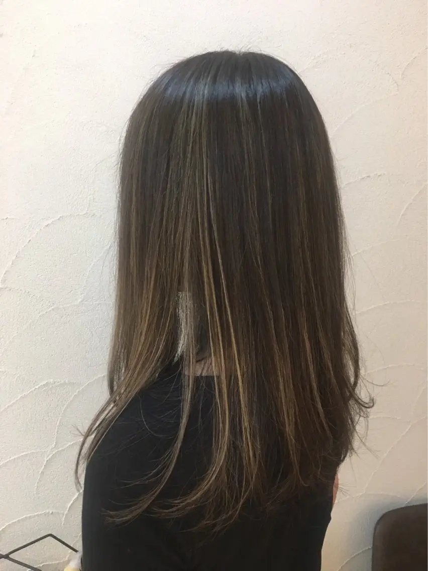 ロング カラー カット ヘアカラー トリートメント ✂︎中山竜哉✂︎ 川崎スタイリストのヘアスタイル