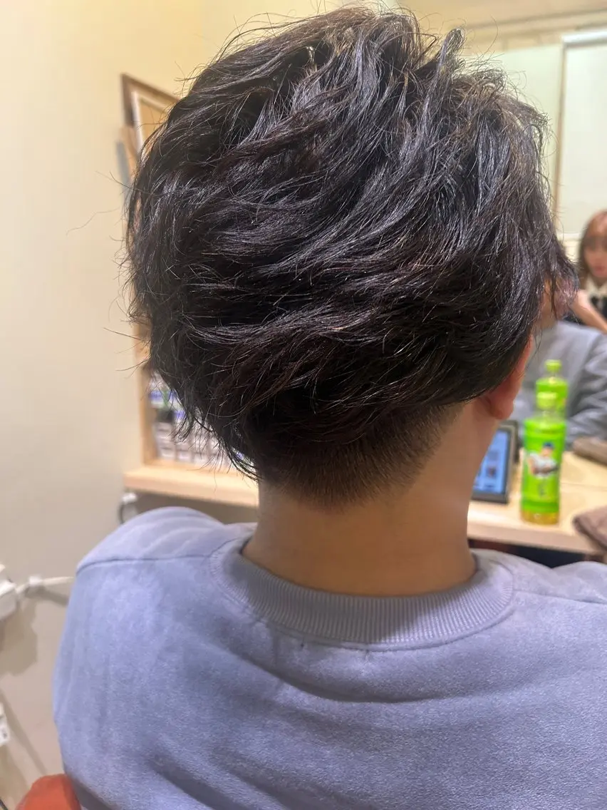 ショート カラー メンズ 久木原 ゆりのヘアスタイル