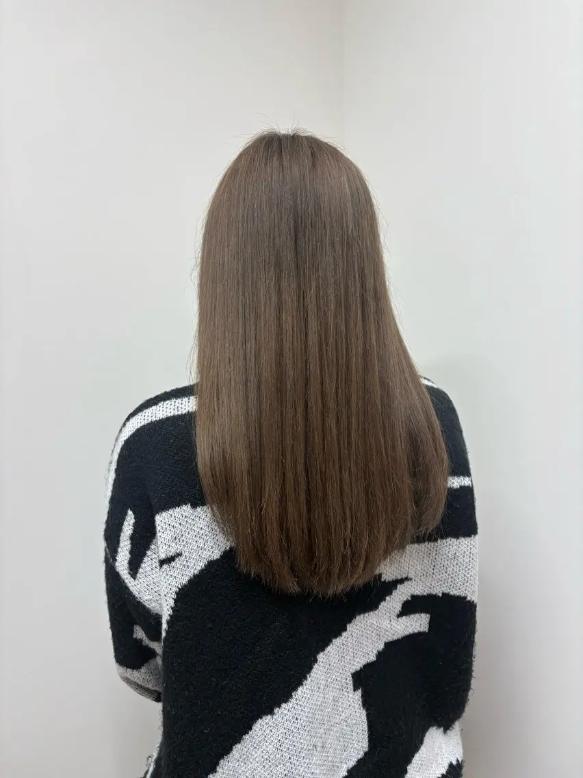 ロング ヘアカラー トリートメント BALANCE ゆなのヘアスタイル