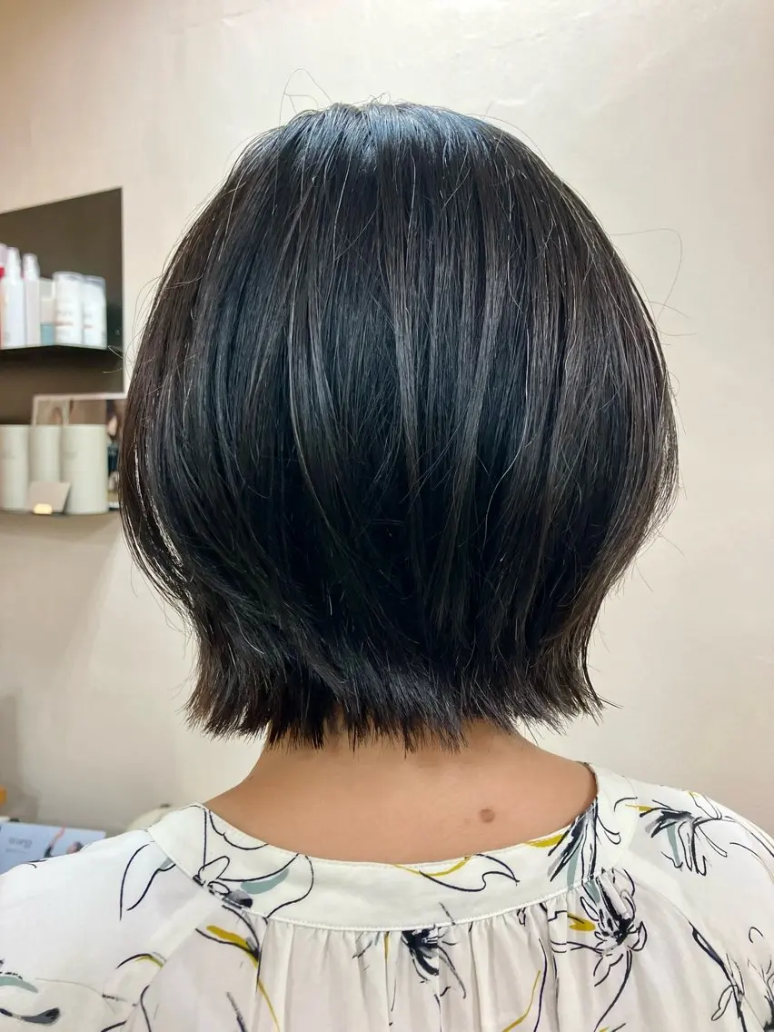 ショート ボブレイヤー ボブ レイヤーカット 似合わせ×透明感 カラー🤍MAOのヘアスタイル