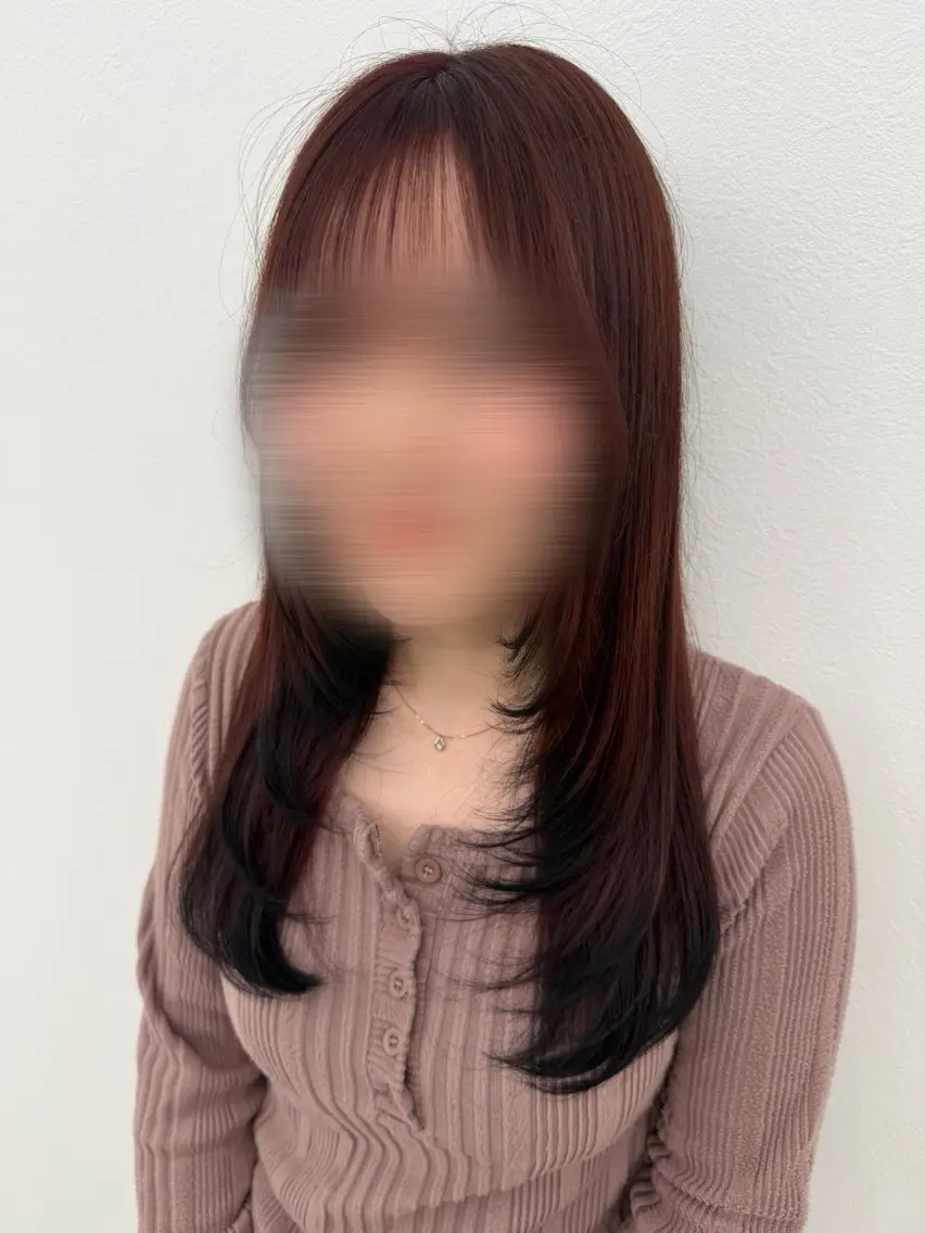 カラー ヘアカラー 結城 虹心のヘアスタイル