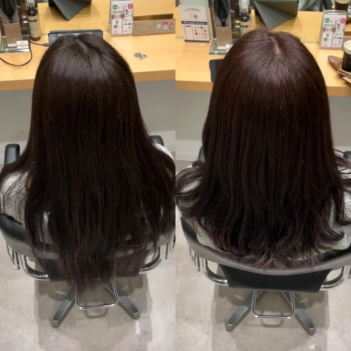 ロング カラー イルミナカラー ロング トリートメント 髪質改善ヘアケア 艶髪特化/上田のヘアスタイル