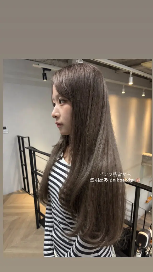 ロング カラー 石井聖愛/名古屋/ 伏見/カラーモデルのヘアスタイル