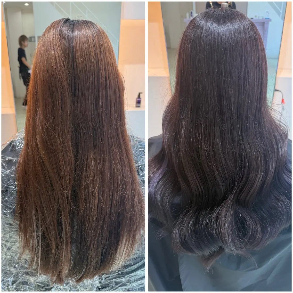 セミロング カラー ヘアアレンジ ブリーチ ヘアカラー TIDEHAIR茨木 フルカラー/まやのヘアスタイル