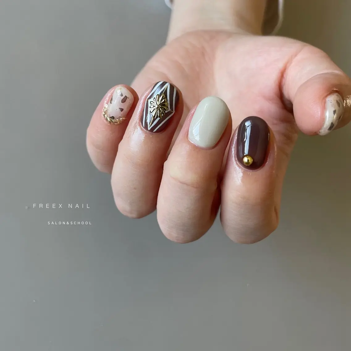 ネイル ハンドネイル ハンドケア freex nail /ニュアンス/個性派のネイルデザイン