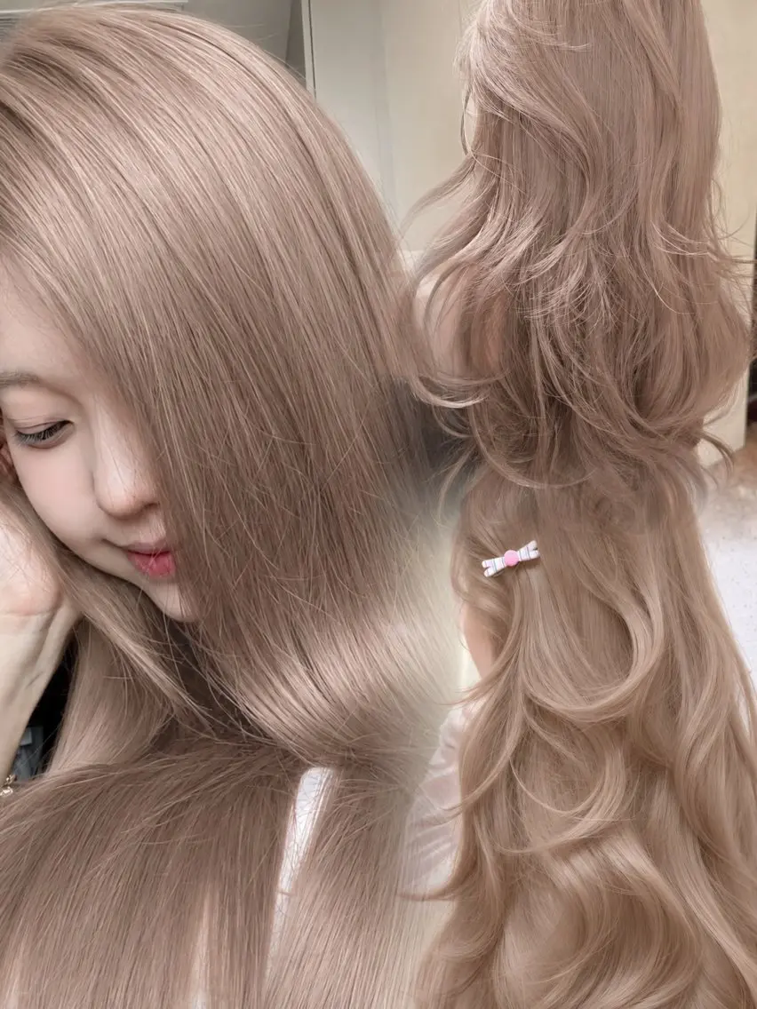 🤍ブリーチあり🤍🎀透明感【ダブルカラー】🤍🎀コテ巻き仕上げ+外部補習treatment🎀の写真