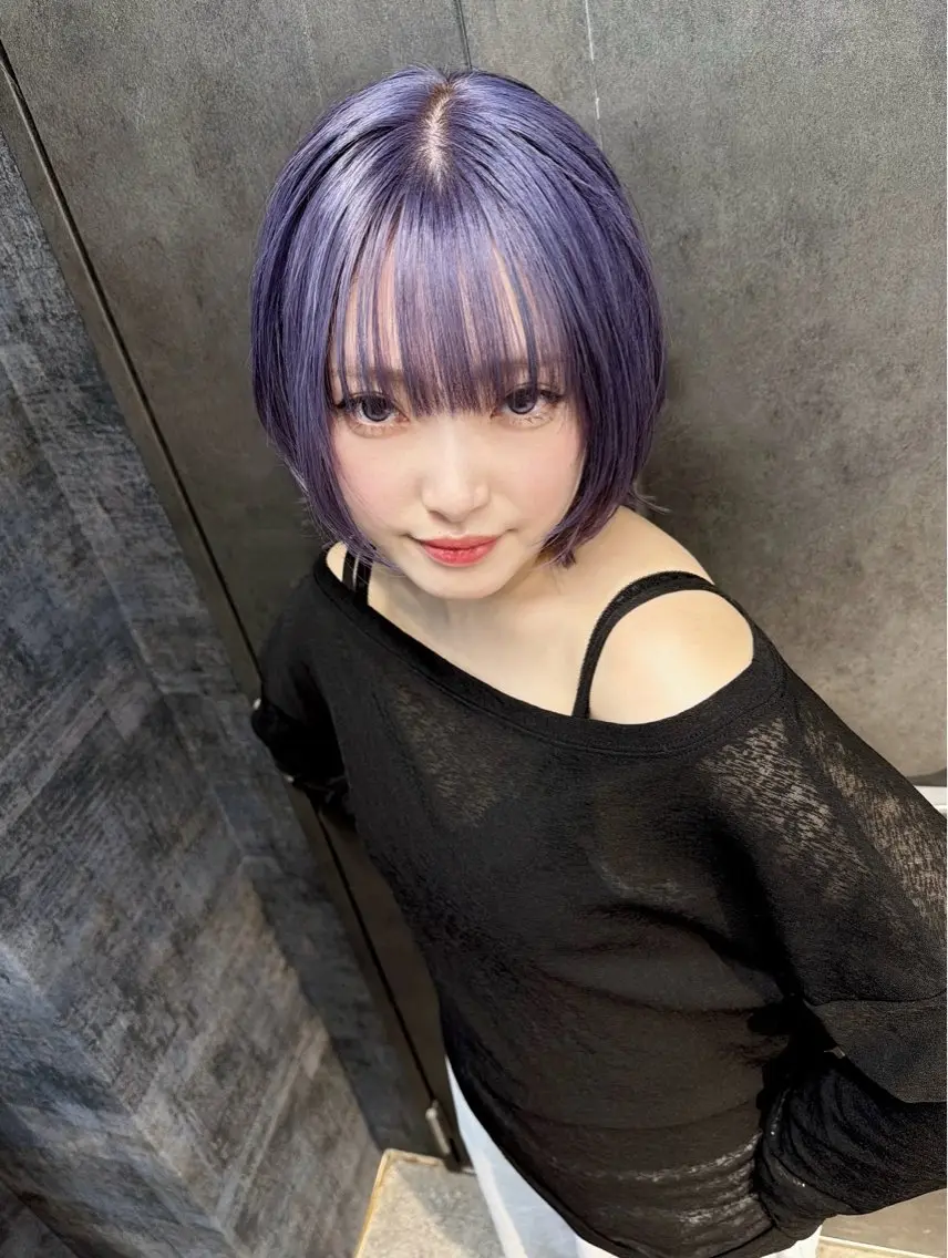 ショート カラー ベージュカラー ブリーチ ケアブリーチ デザインカラー ダブルカラー 【.ico】心斎橋/ レイヤー/飛田ゆうきのヘアスタイル