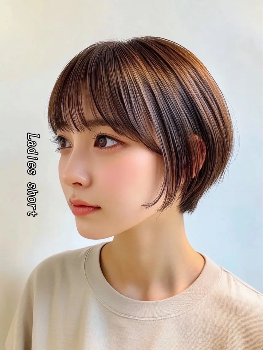 ショート カット 美髪矯正💙ྀི/ 水光髪🫧/ミナルのヘアスタイル