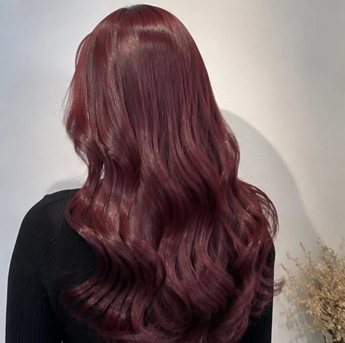 ロング カラー ヘアカラー 🍒モテ暖色カラー × うる艶✧ ゆなのヘアスタイル