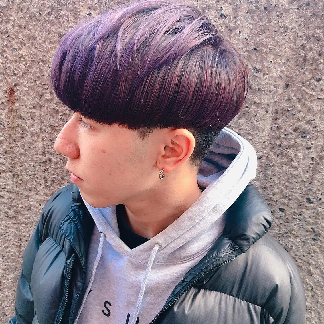 ショート カラー パーマ ヘアアレンジ メンズ マッシュ カット ヘアカラー ちこ .のヘアスタイル