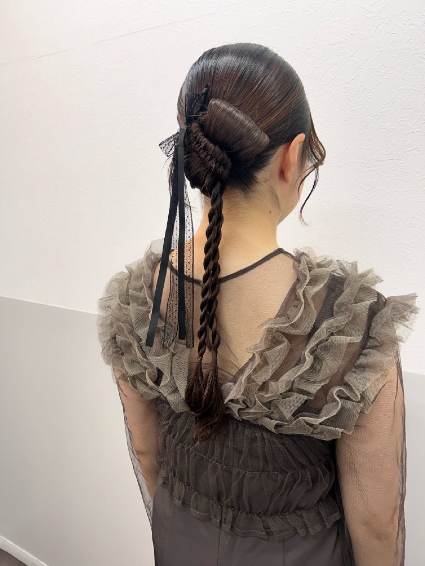 ロング ヘアアレンジ ヘアセット 薄田 珠美のヘアスタイル