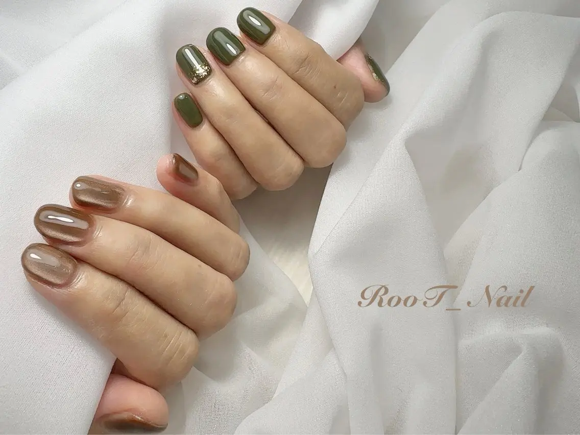 ネイル マグネットネイル ハンドネイル RooT Nailのネイルデザイン