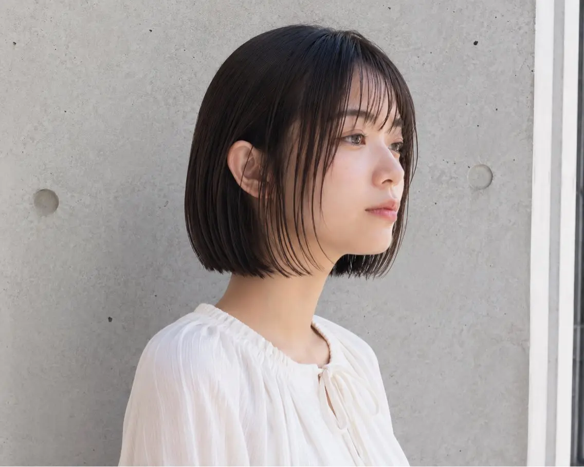 ミディアム 褒められ美髪/髪質 改善ストレート/初寧のヘアスタイル