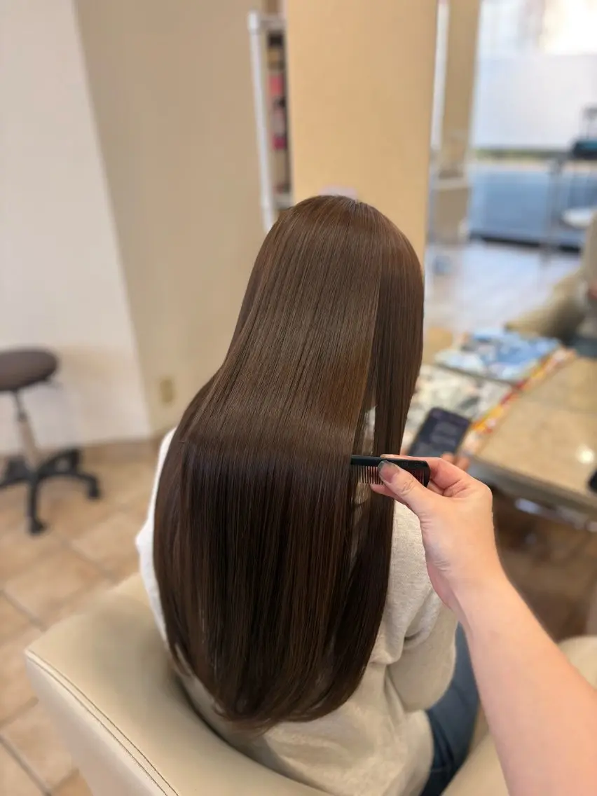 カラー 甲斐谷 真凜のヘアスタイル