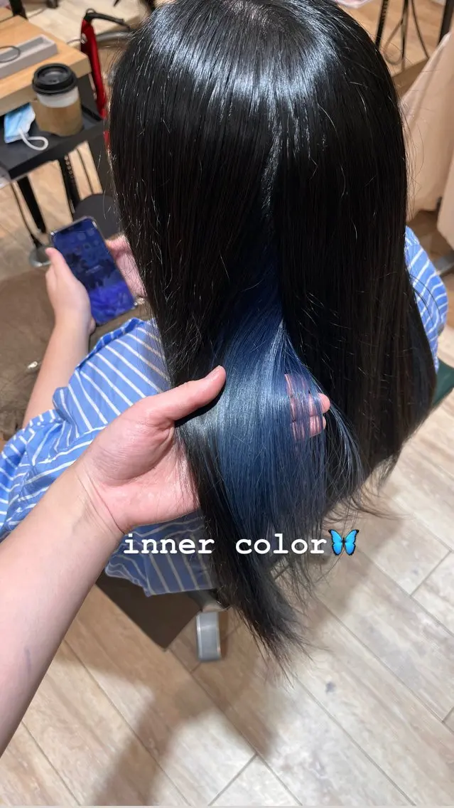 🫧透明感インナーカラー💫➕メンテナンスカット✂️の写真