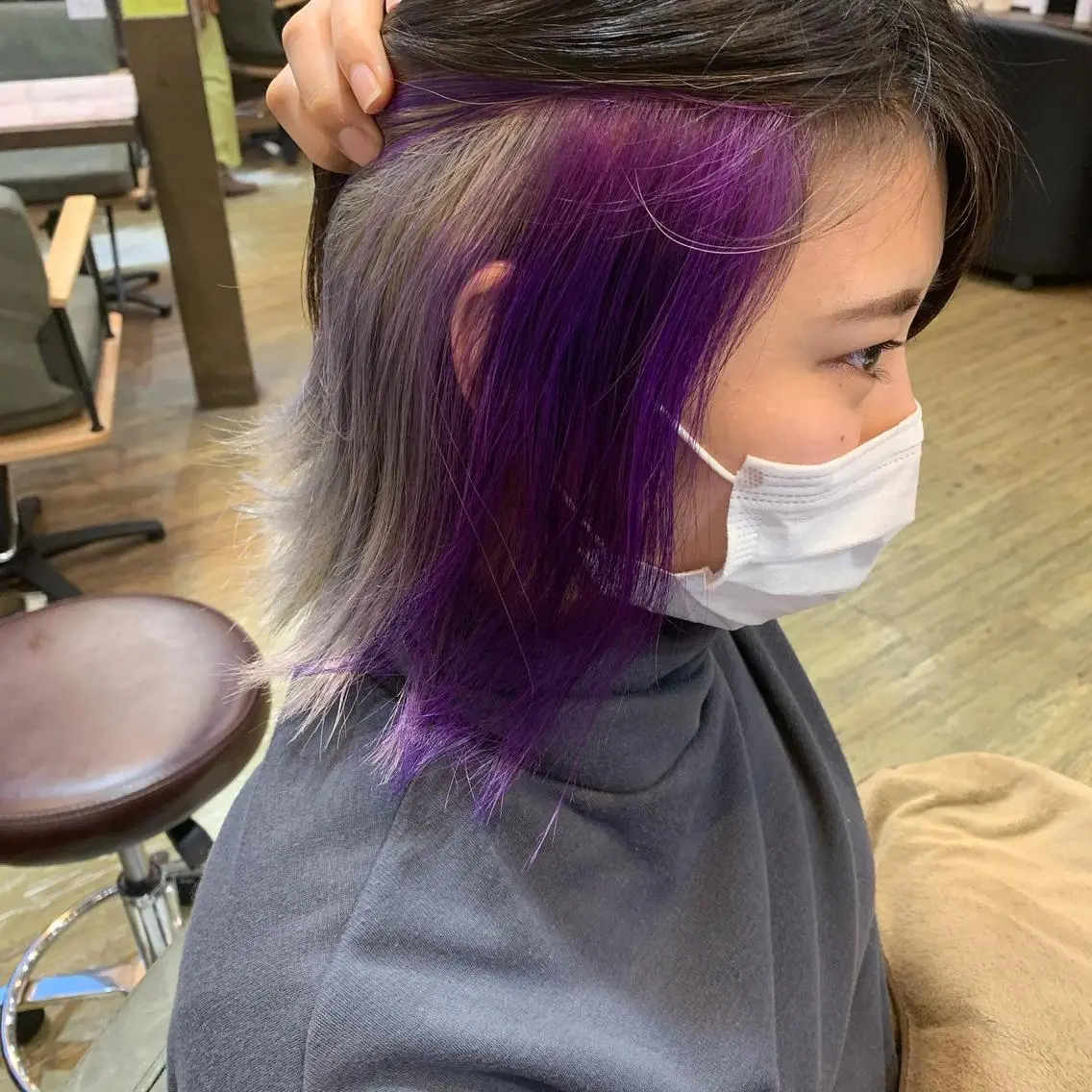 ミディアム カラー カット ヘアカラー 中野  淳のヘアスタイル
