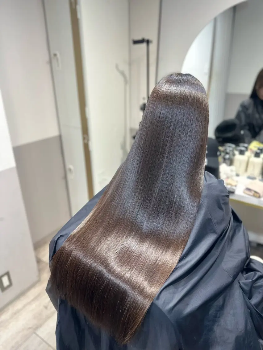 ロング カラー トリートメント 新宿/髪質改善/ 美髪矯正✨浅江通友のヘアスタイル