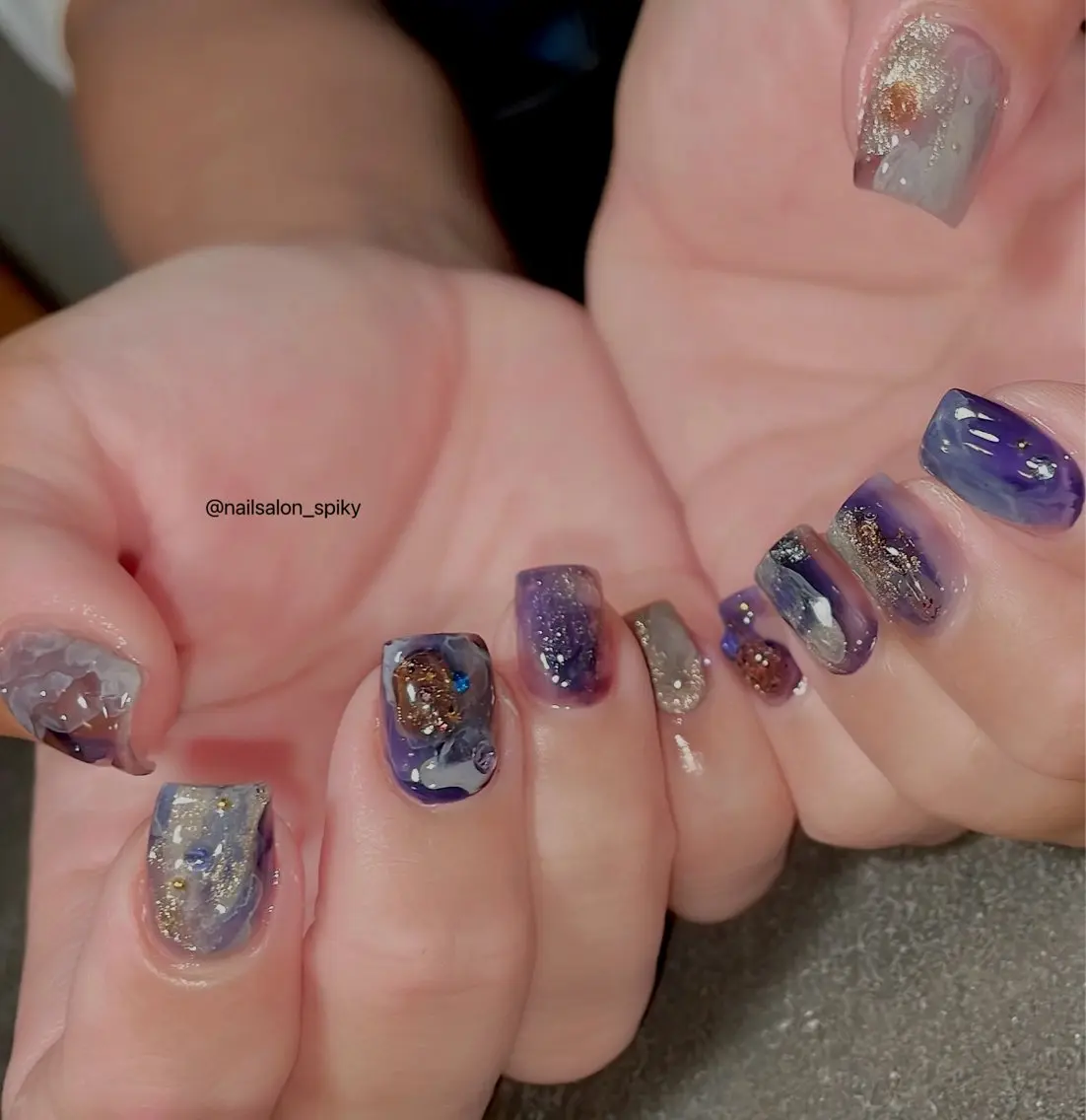 ネイル Spiky とうげ ふうかのネイルデザイン