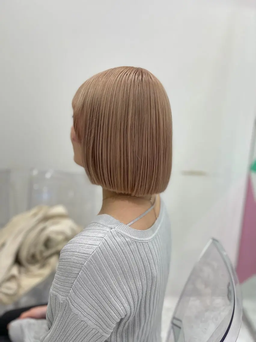 ロング ヘアカラー トリートメント 艶髪ハイトーンカラー 渋谷🎀ririkaのヘアスタイル