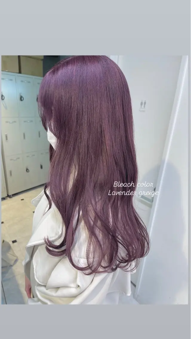 ミディアム カラー ヘアカラー 🤍💕ブリーチカラ ーAyaka💕🤍のヘアスタイル