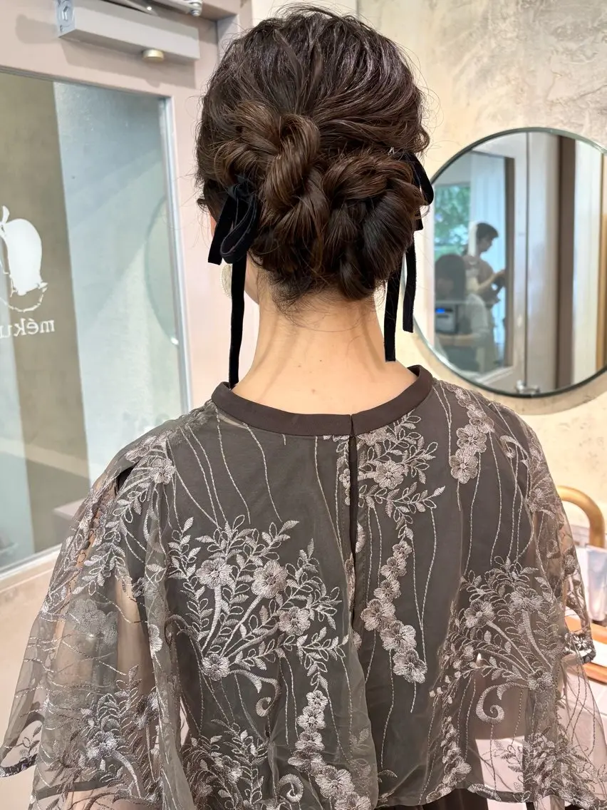 セミロング ヘアアレンジ ヘアセット 美空🐇 レイヤー / 透明感カラー🩰のヘアスタイル