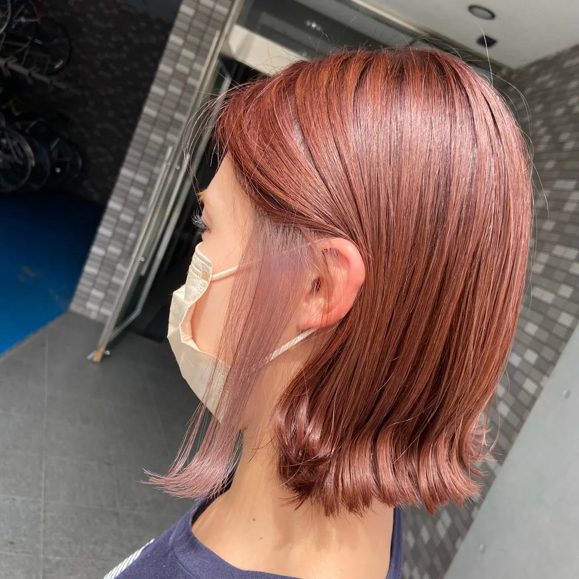 ショート カラー アッシュ ブリーチ インナーカラー レッドカラー バイオレットカラー ヘアカラー 💜推しインナー カラー/菊池柊真💜のヘアスタイル