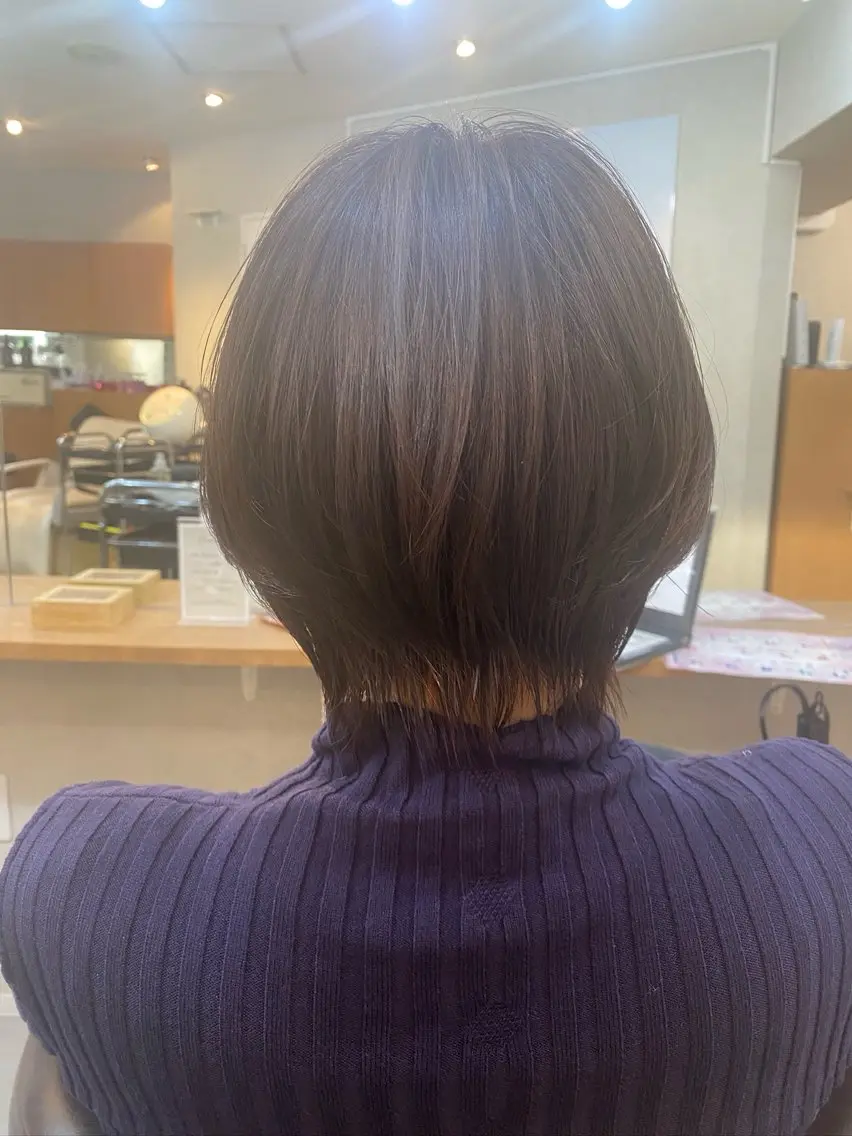 ショート カット ヘアカラー トリートメント 🫧透明感カラー🫧 佐野花苗[新宿]のヘアスタイル