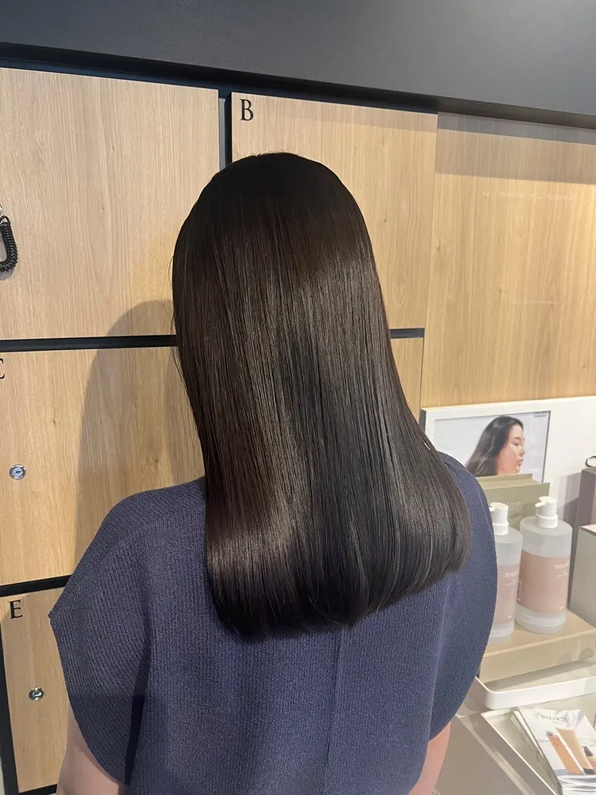 セミロング 髪質改善 トリートメント カット ヘアカラー トリートメント 髪質改善サロン 梅田/ヨナミネのヘアスタイル