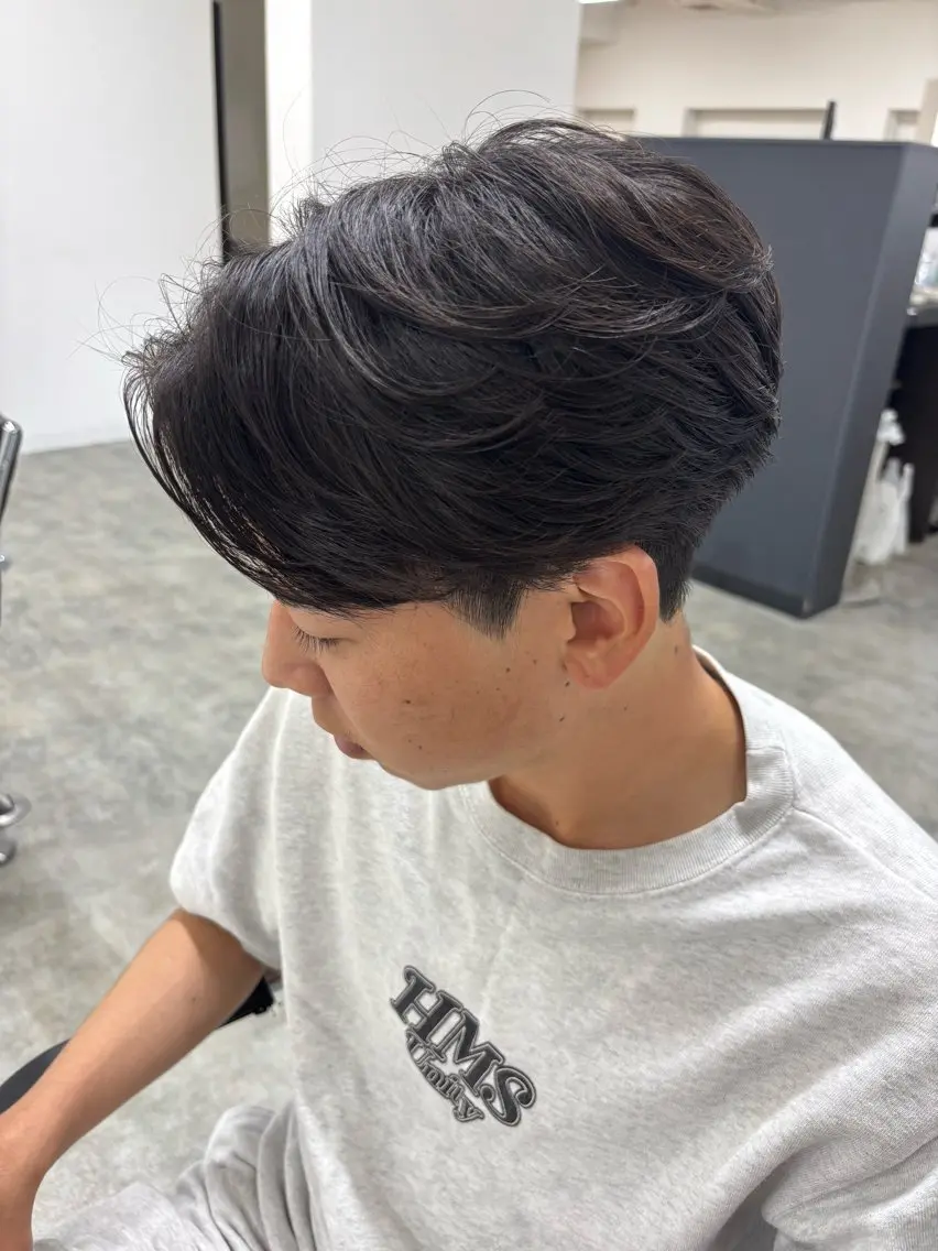 パーマ メンズ メンズパーマ ニュアンスパーマ 西嶋 大凱のヘアスタイル