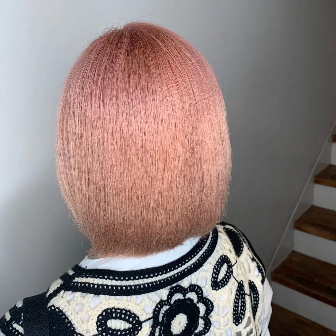 ミディアム カラー ブリーチ ダブルカラー Yuuki🌷名古屋 栄 カラー/ボブのヘアスタイル