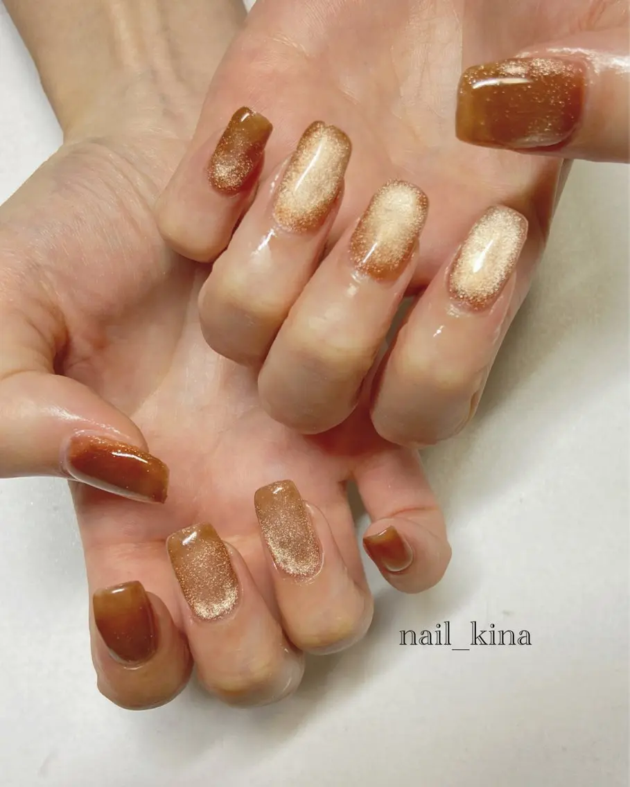 ネイル マグネットネイル nail_ kinaのネイルデザイン