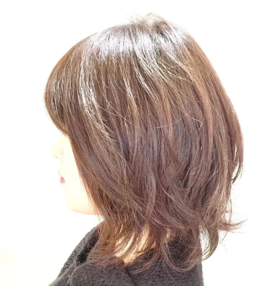 ショート パーマ くせ毛 福地 礼奈のヘアスタイル