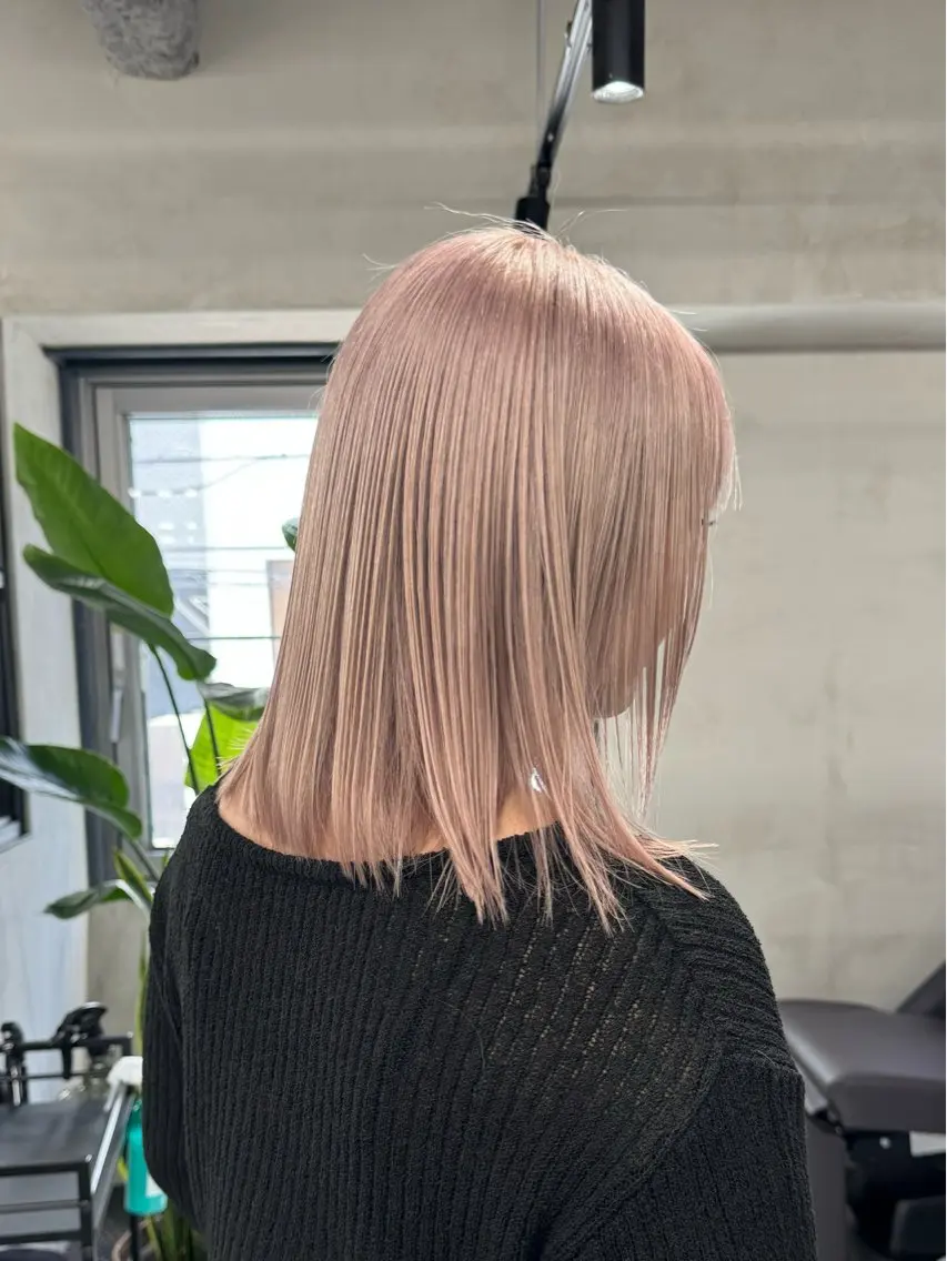 ミディアム カラー アッシュ ベージュカラー ブリーチ ブロンド ブラウンカラー カット ヘアカラー トリートメント ブリーチ ハイトーン 特化🌈フジタハルキのヘアスタイル