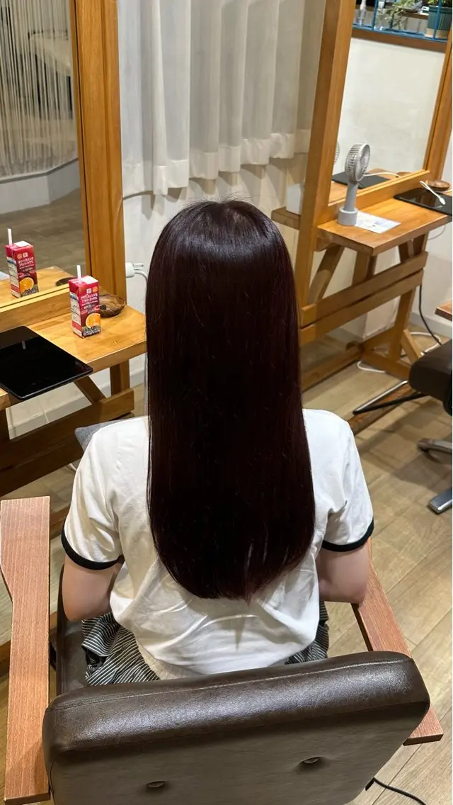 ロング カラー ヘアカラー トリートメント nana /カラー&極上スパのヘアスタイル