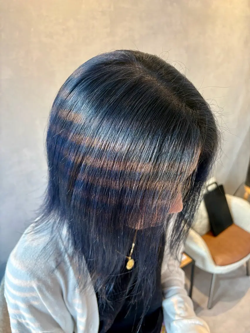 ミディアム カラー ブリーチ ヘアカラー トリートメント goen/射水/北田 千恵のヘアスタイル